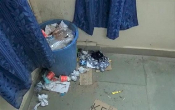 GB hospital turned into a trash pile as the Cleaning staffs are Terminated  